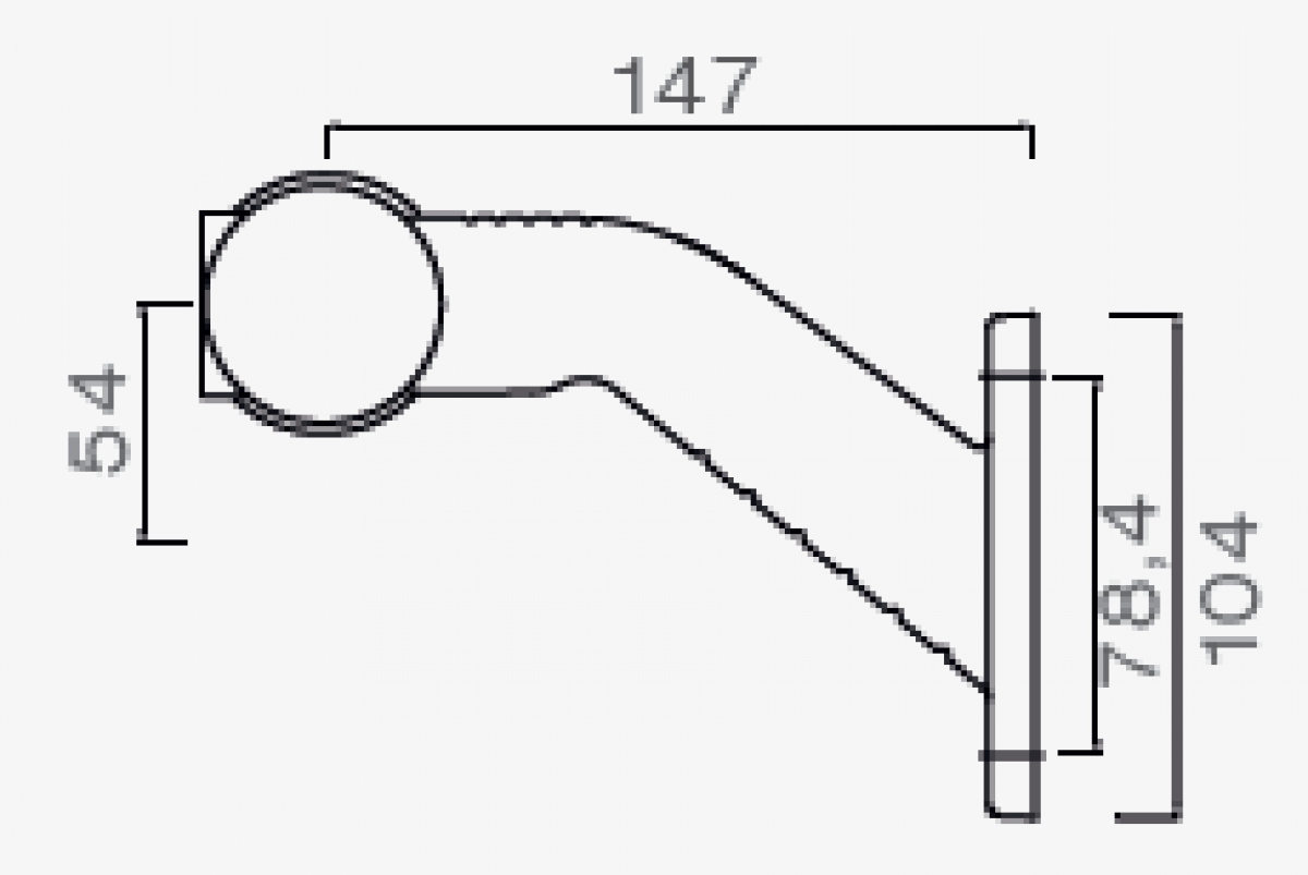 ASPÖCK Superpoint III LED, Umrissleuchte rot/weiß