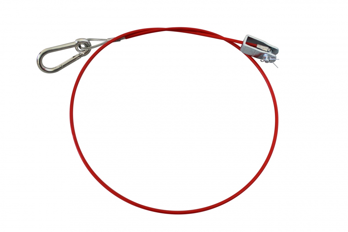Abreißseil 1050 mm, mit Gabelkopf und Karabinerhaken