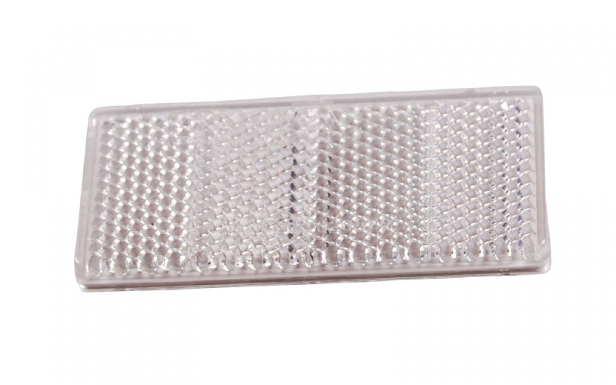 ASPÖCK Rückstrahler weiß, 90 x 40 mm