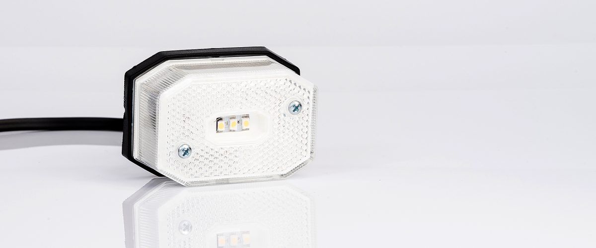 FRISTOM FT-001 Begrenzungsleuchte LED weiß mit Rückstrahler