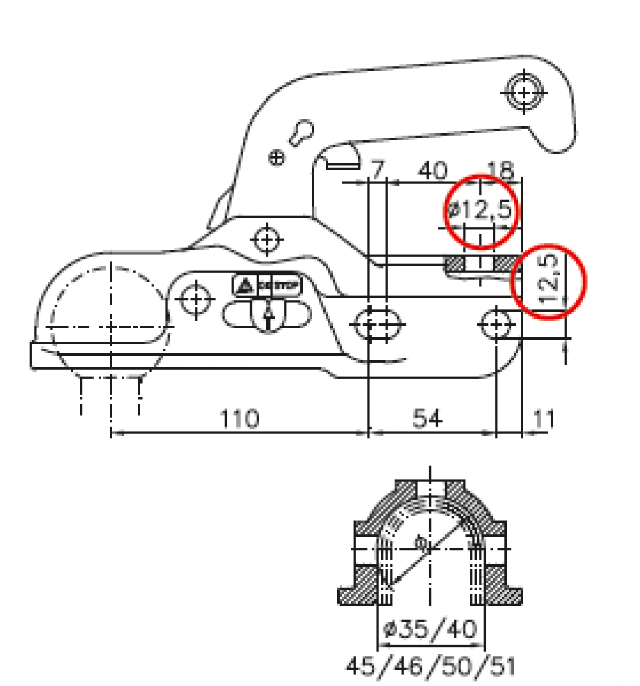 WINTERHOFF Universalkugelkupplung WW 30 bis 3000 kg