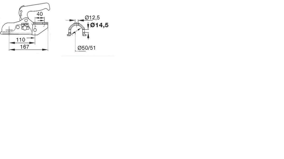 AL-BE Kugelkupplung EM 300 R bis 3000 kg