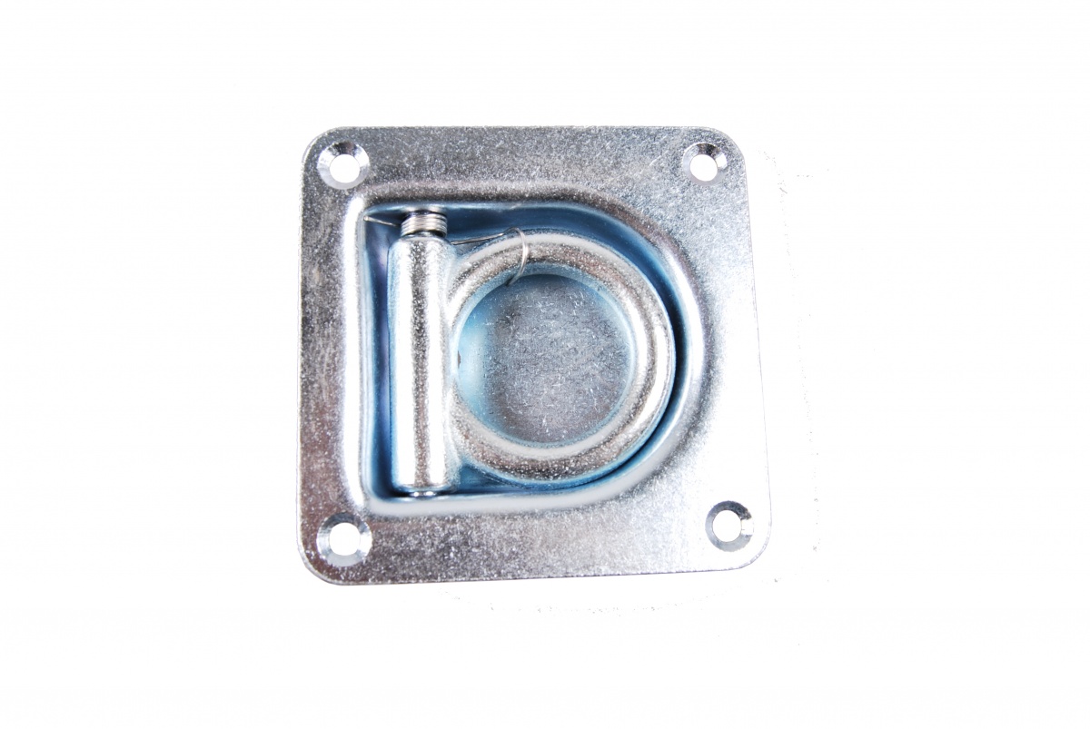 Zurrmulde mit Ring und Feder, verzinkt